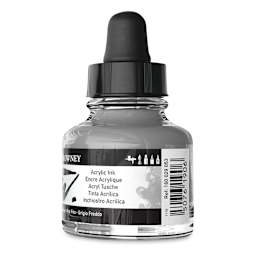 Daler-Rowney FW Acrylic Water-Resistant Artists Ink - 1 oz, Cool Gray back
