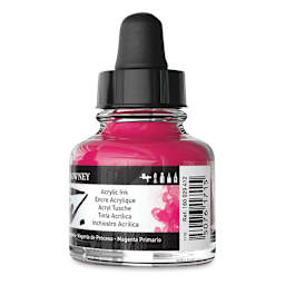 Daler-Rowney FW Acrylic Water-Resistant Artists Ink - 1 oz, Process Magenta back