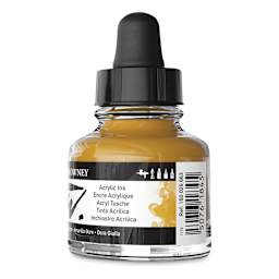 Daler-Rowney FW Acrylic Water-Resistant Artists Ink - 1 oz, Yellow Ochre back