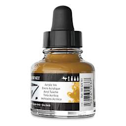 Daler-Rowney FW Acrylic Water-Resistant Artists Ink - 1 oz, Gold back