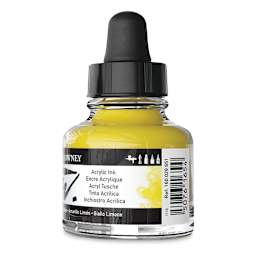 Daler-Rowney FW Acrylic Water-Resistant Artists Ink - 1 oz, Lemon Yellow back