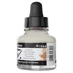 Daler-Rowney FW Acrylic Water-Resistant Artists Ink - 1 oz, Shimmering Gold back