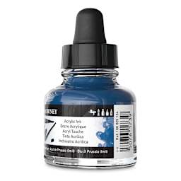 Daler-Rowney FW Acrylic Water-Resistant Artists Ink - 1 oz, Prussian Blue back