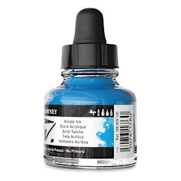 Daler-Rowney FW Acrylic Water-Resistant Artists Ink - 1 oz, Process Cyan back