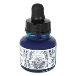 Daler-Rowney FW Acrylic Water-Resistant Artists Ink - 1 oz, Marine Blue back