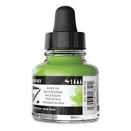 Daler-Rowney FW Acrylic Water-Resistant Artists Ink - 1 oz, Light Green back