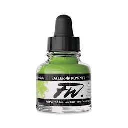 Daler-Rowney FW Acrylic Water-Resistant Artists Ink - 1 oz, Light Green