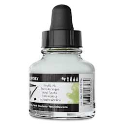 Daler-Rowney FW Acrylic Water-Resistant Artists Ink - 1 oz, Shimmering Green back