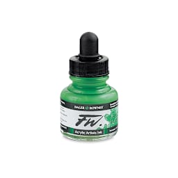 Daler-Rowney FW Acrylic Water-Resistant Artists Ink - 1 oz, Emerald Green