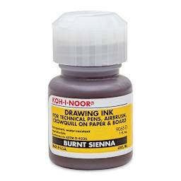 Koh-I-Noor Water-Resistant Drawing Ink - 1 oz, Burnt Sienna