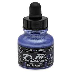 Daler-Rowney FW Acrylic Pearlescent Liquid Acrylic Artist's Ink - 1 oz, Dutch Blue