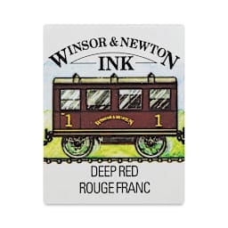 Winsor & Newton Drawing Ink - Deep Red, 14 ml package