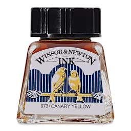 Winsor & Newton Drawing Ink - Canary Yellow, 14 ml