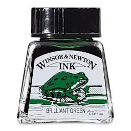 Winsor & Newton Drawing Ink - Brilliant Green, 14 ml