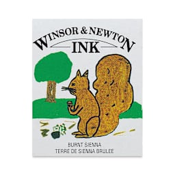 Winsor & Newton Drawing Ink - Burnt Sienna, 14 ml package