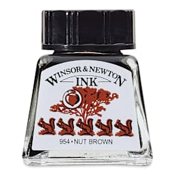 Winsor & Newton Drawing Ink - Nut Brown, 14 ml