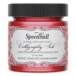Speedball Calligraphy Ink - 2 oz, Scarlet Red