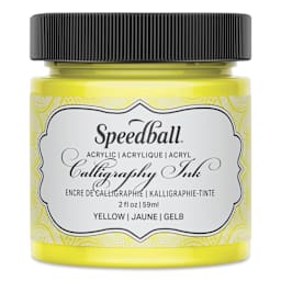 Speedball Calligraphy Ink - 2 oz, Primrose Yellow