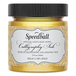Speedball Calligraphy Ink - 2 oz, Gold