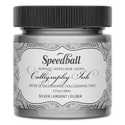 Speedball Calligraphy Ink - 2 oz, Silver