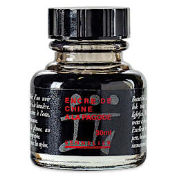 Sennelier India Ink - 30 ml, China Black