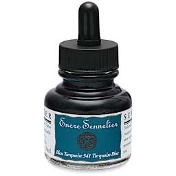 Sennelier Shellac Ink - 30 ml, Turquoise Blue