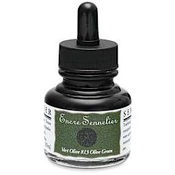 Sennelier Shellac Ink - 30 ml, Olive Green