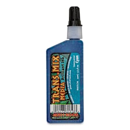 Koh-I-Noor Trans-Mix Media Brilliant Ink - 3/4 oz, Cyan