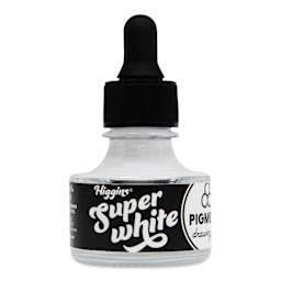 Higgins Dye-Based Drawing Ink - 1 oz, Super White, Waterproof, Pigment-Based Ink