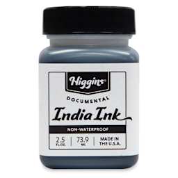 Higgins Fountain Pen India Ink - 2.5 oz, Black, front