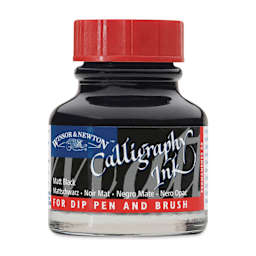 Winsor & Newton Calligraphy Ink - 30 ml, Matt Black