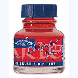 Winsor & Newton Calligraphy Ink - 30 ml, Scarlet