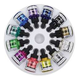 Dr. Ph. Martin's Iridescent Calligraphy Ink Set - Set 1, 1 oz bottles