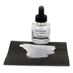 Dr. Ph. Martin's Iridescent Calligraphy Ink - White, 1 oz