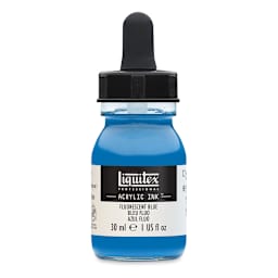 Liquitex Professional Acrylic Ink - Fluorescent Blue, 30 ml