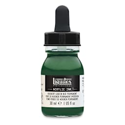Liquitex Professional Acrylic Ink - 30 ml, Hooker's Green Hue Permanent