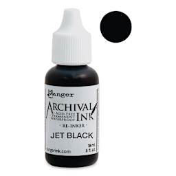 Ranger Archival Ink Pad Re-Inker - Jet Black