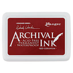 Ranger Archival Ink Pad - Red Geranium