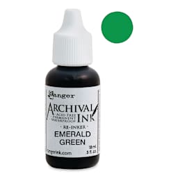 Ranger Archival Ink Pad Re-Inker - Emerald Green