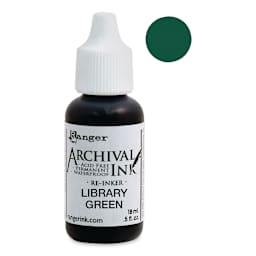 Ranger Archival Ink Pad Re-Inker - Library Green