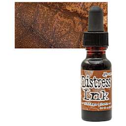 Ranger Distress Ink Pad Re-Inker - Vintage Photo bottle and swatch