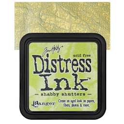 Ranger Distress Ink Pad - Shabby Shutters pad and swatch