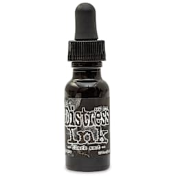 Ranger Distress Ink Pad Re-Inker - Black Soot