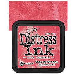 Ranger Distress Ink Pad - Worn Lipstick pad and swatch