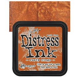 Ranger Distress Ink Pad - Rusty Hinge pad and swatch