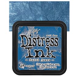 Ranger Distress Ink Pad - Faded Jeans pad and swatch