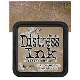 Ranger Distress Ink Pad - Frayed Burlap pad and swatch
