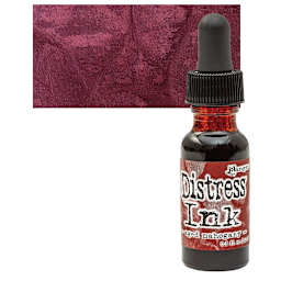 Ranger Distress Ink Pad Re-Inker - Aged Mahogany bottle and swatch