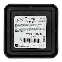 Back of Ranger Distress Ink Pad - Walnut Stain