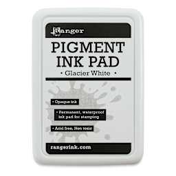 Ranger Pigment Ink Pad - Front of Glacier White package